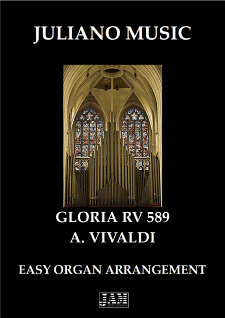 GLORIA RV.589 (EASY ORGAN - C VERSION) - A. VIVALDI (arr. Juliano Music)