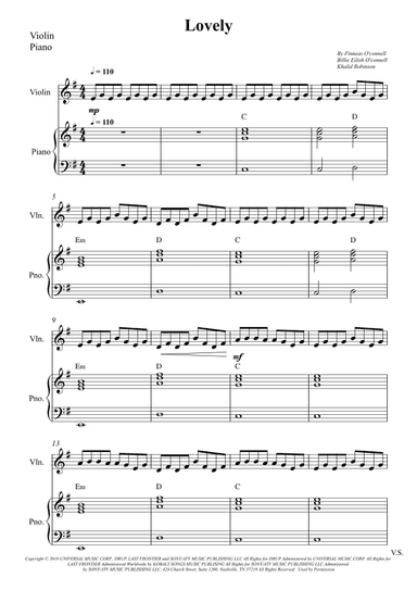 Lovely (arr. Wesley S. SIlva)
