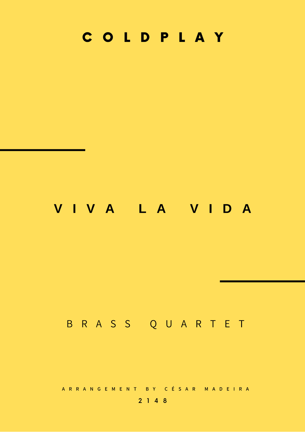 Viva La Vida - Score Only (arr. César Madeira)
