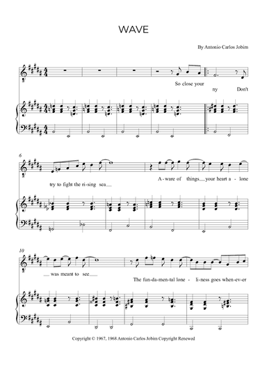 Wave (arr. Alex Nunes Rodriguez)