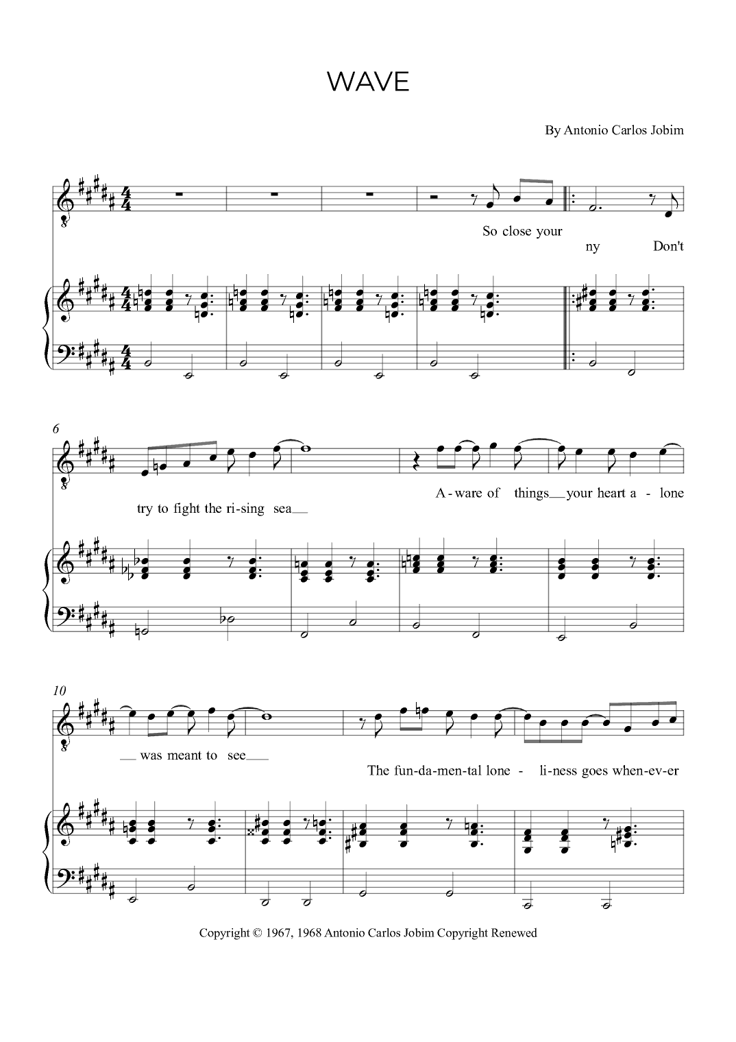Wave (arr. Alex Nunes Rodriguez)
