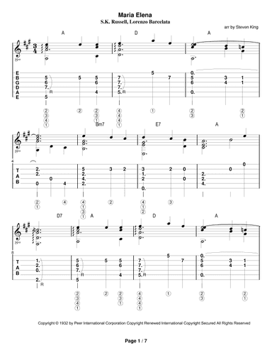 Maria Elena (arr. Steven King)