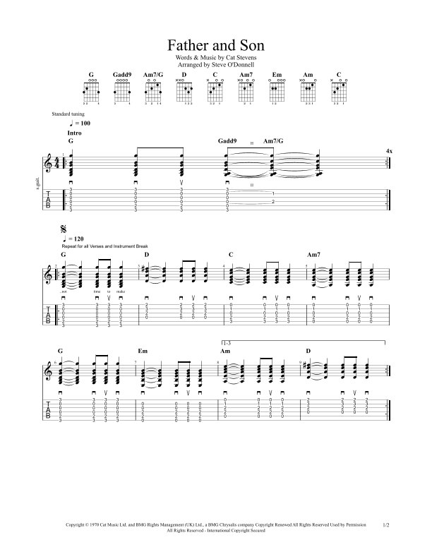 Father And Son (arr. Steve O'Donnell)