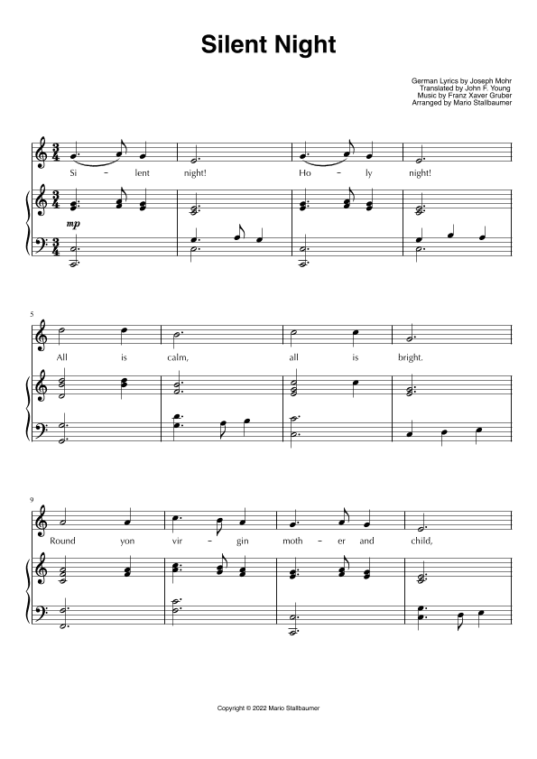 Silent Night (arr. Mario Stallbaumer)