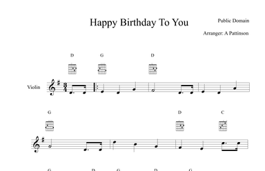 Happy Birthday (arr. Andrew Pattinson)