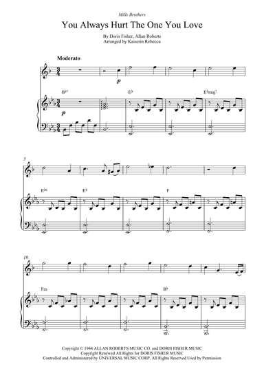 You Always Hurt The One You Love (arr. Kaiserin Rebecca)
