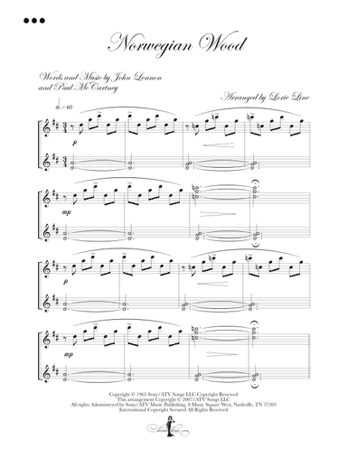 Norwegian Wood (this Bird Has Flown) (arr. Lorie Line)