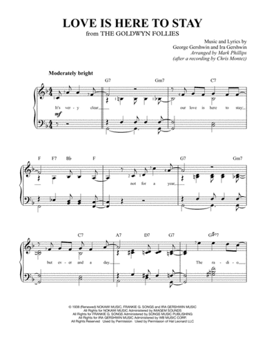 Love Is Here To Stay from GOLDWYN FOLLIES from AN AMERICAN IN PARIS (arr. Mark Phillips)