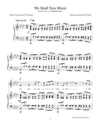 We Shall Toss Music (A-flat Major)