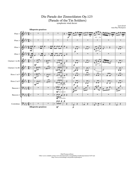 Jessel: Die Parade der Zinnsoldaten Op.123  (Parade of the Tin Soldiers) - symphonic wind (arr. Ray Thompson)