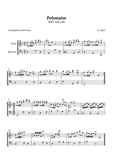 Polonaise BWV anh.128 (arr. André Nusa)
