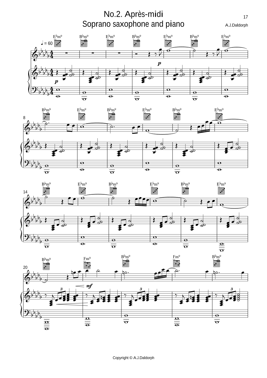 Après-midi (from Songs of Hope and Creation)