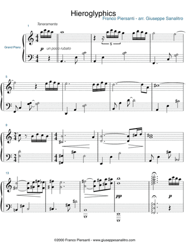 Hieroglyphics (arr. Giuseppe Sanalitro)