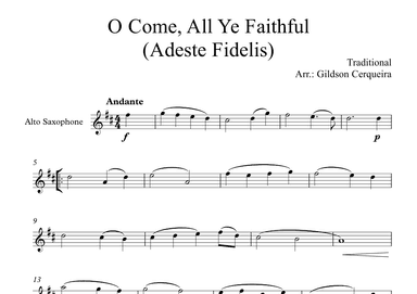 O Come, All Ye Faithful (Adeste Fidelis) (arr. Gildson Cerqueira)