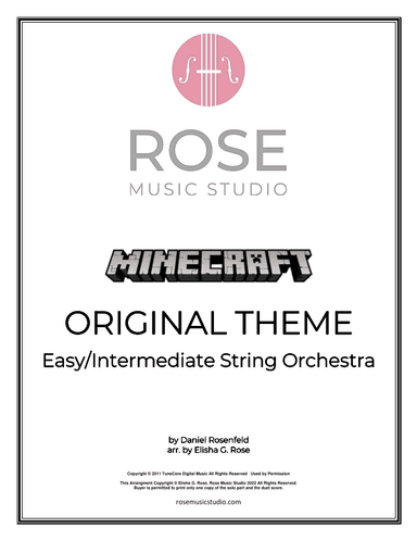 Minecraft (arr. Elisha G. Rose - Rose Music Studio)
