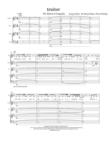 Traitor (arr. Cameron Kolpak)