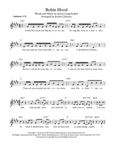 Robin Hood (arr. Jordan Clawson)