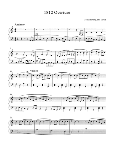 1812 Overture (arr. Paul Taylor)