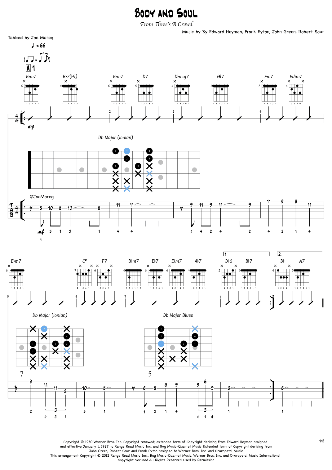 Body And Soul (arr. Joe Moreg)