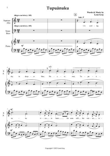 Tupuanuku (Choir version)