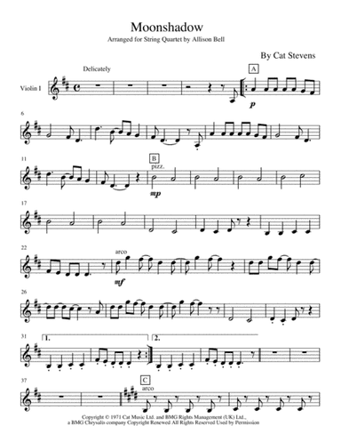 Moonshadow (arr. Allison Bell / Four Wire Music)