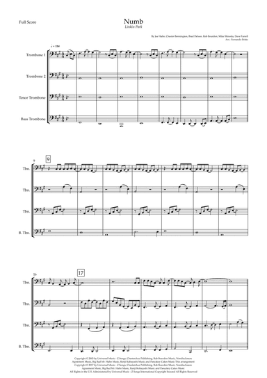 Numb (arr. Fernando Britto)