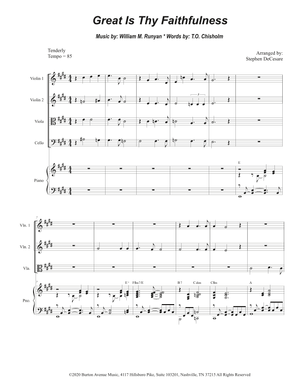 Great Is Thy Faithfulness (arr. Stephen DeCesare)