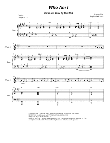 Who Am I (arr. Stephen DeCesare)