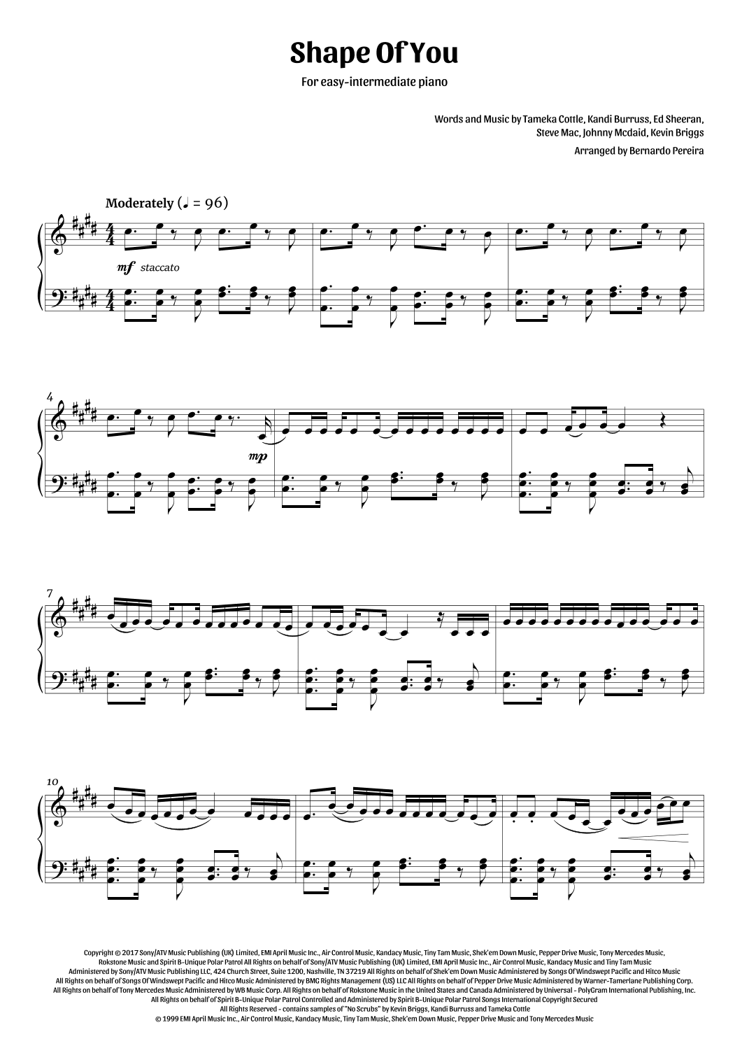 Shape Of You (arr. Bernardo Pereira)