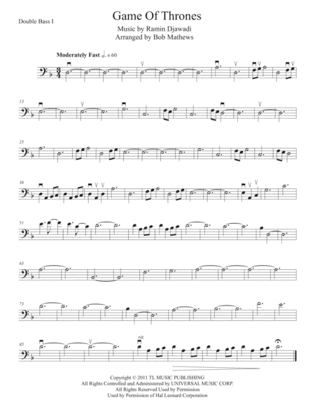 Game Of Thrones (arr. Bob Mathews)