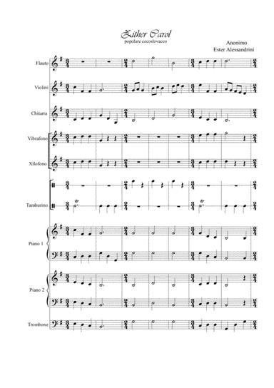 Zither Carol school ensamble in SOL (arr. Ester Alessandrini)