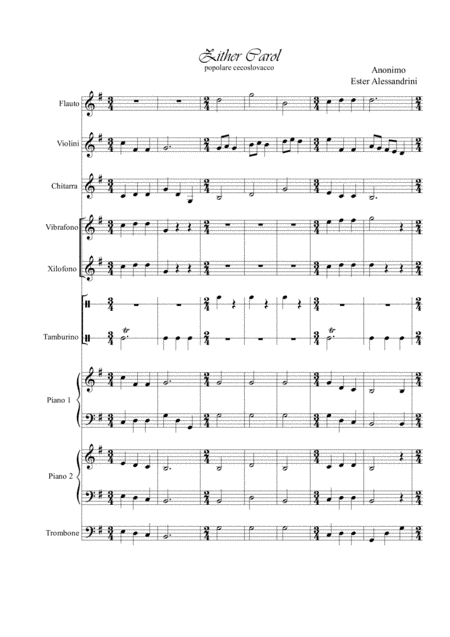 Zither Carol school ensamble in SOL (arr. Ester Alessandrini)