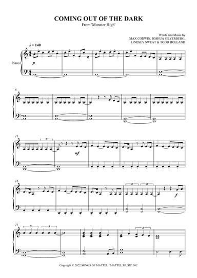 Coming Out Of The Dark (arr. SCMusic)