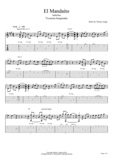 Vicente Amigo - Vivencias Imaginadas - 2 - El Mandaito