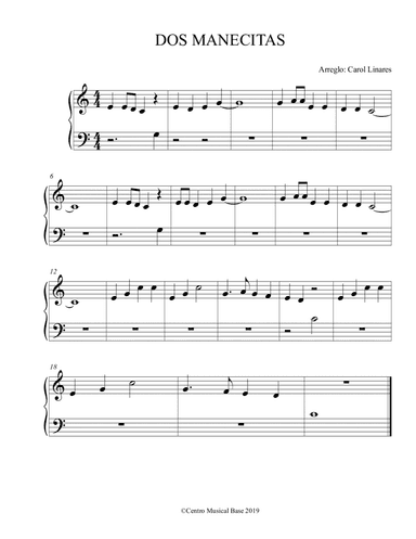 Dos Manecitas (arr. Centro Musical Base)