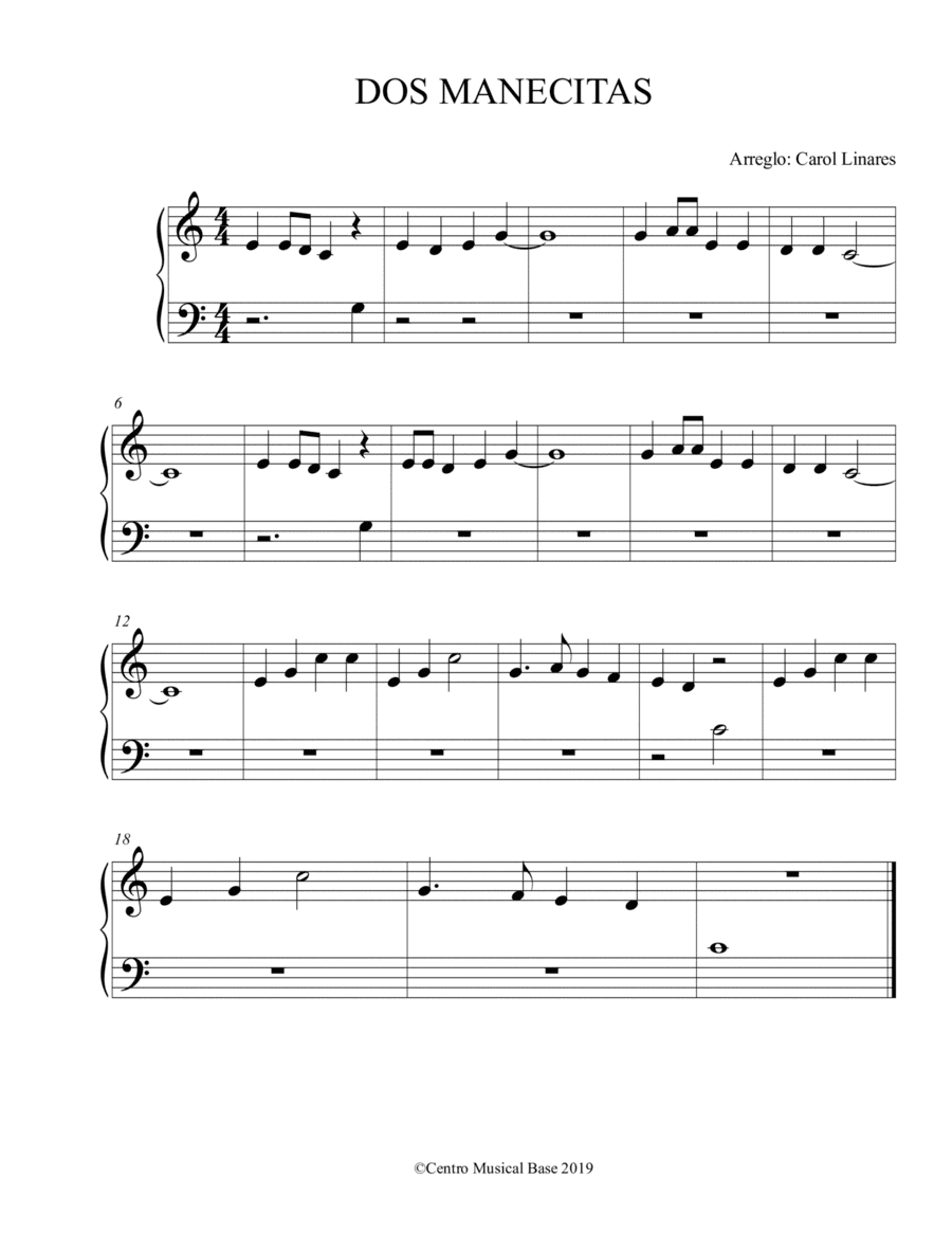 Dos Manecitas (arr. Centro Musical Base)