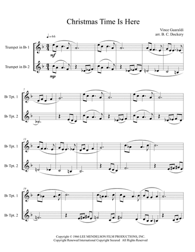 Christmas Time Is Here (arr. B. C. Dockery)