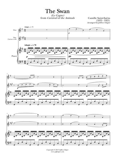 The Swan (Le Cygne) (arr. Jeffrey Ouper)
