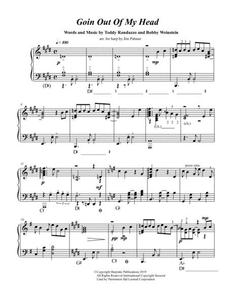 Goin' Out Of My Head (arr. Jim Palmer)