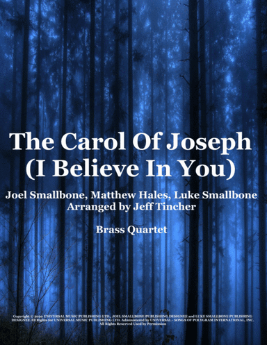 The Carol Of Joseph (i Believe In You) (arr. Jeff Tincher)