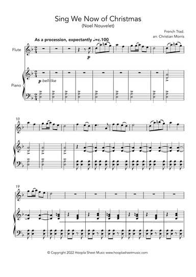 Sing We Now of Christmas (Noël Nouvelet) (arr. Christian Morris)