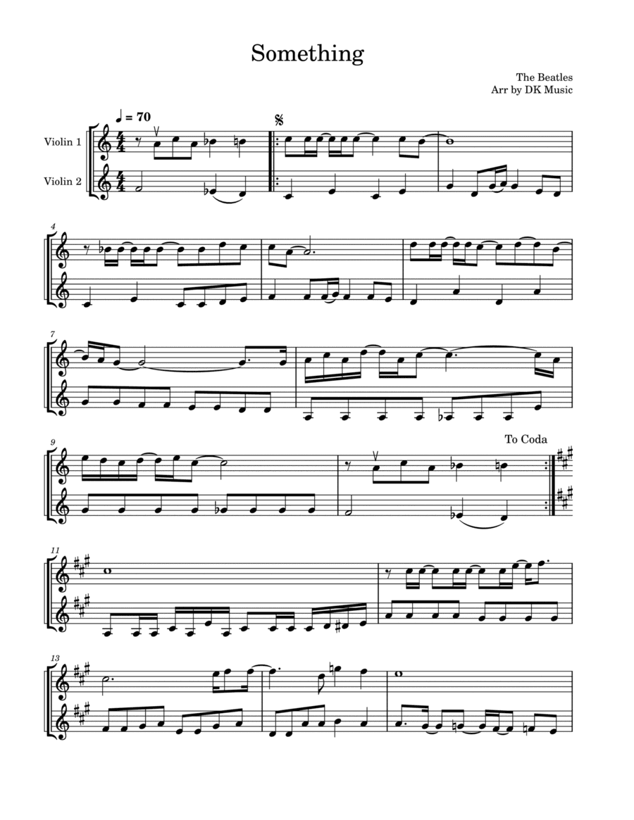 Something (arr. DK Music)