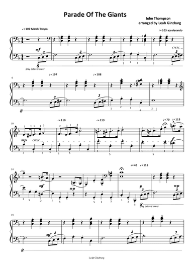 Parade of the Giants (arr. Leah Ginzburg)