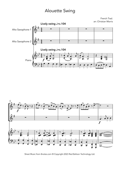Alouette Swing (arr. Christian Morris)