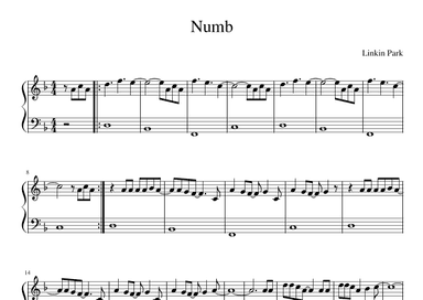 Numb (arr. Pianoman)