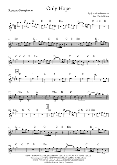 Only Hope (arr. Fabio Britto)