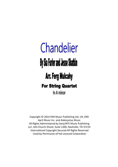 Chandelier (arr. Ferg Mulcahy)