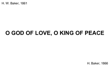 O God of Love, O King of Peace (arr. DoReMi Edition)