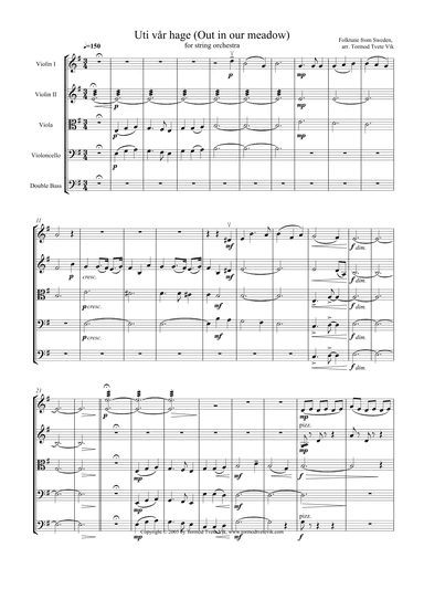 Uti vår hage (Out in our meadow) (arr. Tormod Tvete Vik)