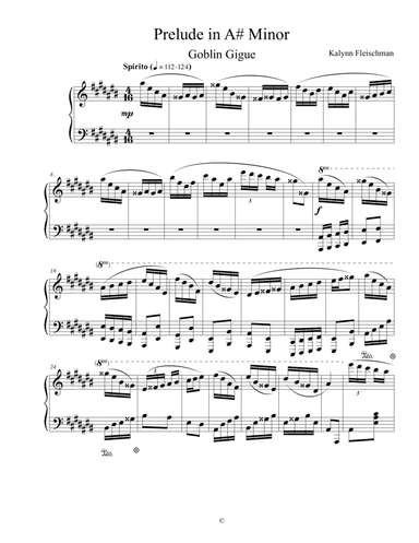 Prelude in A# Minor: Goblin Gigue